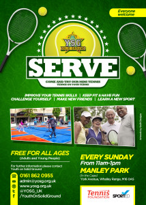 Mini Tennis with YSG- Sun 11-1pm.